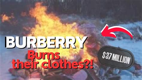 burberry burned clothes